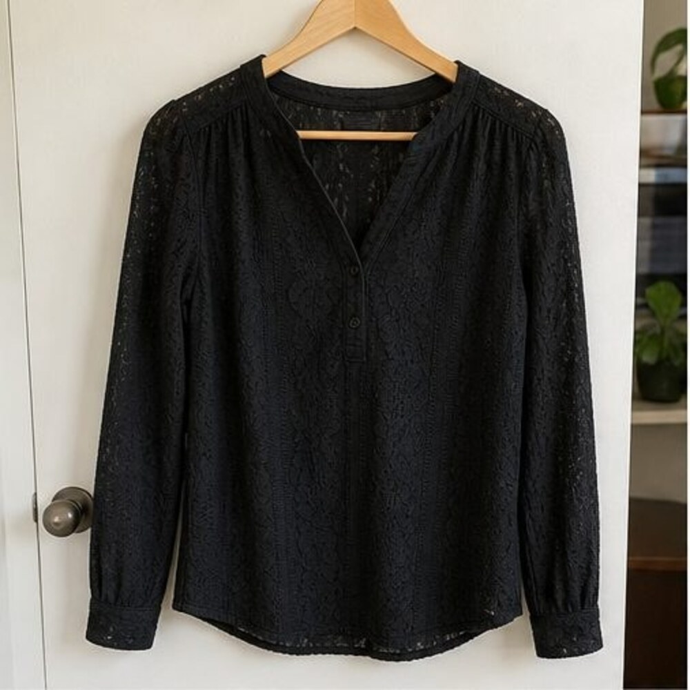 Black V Neck Top